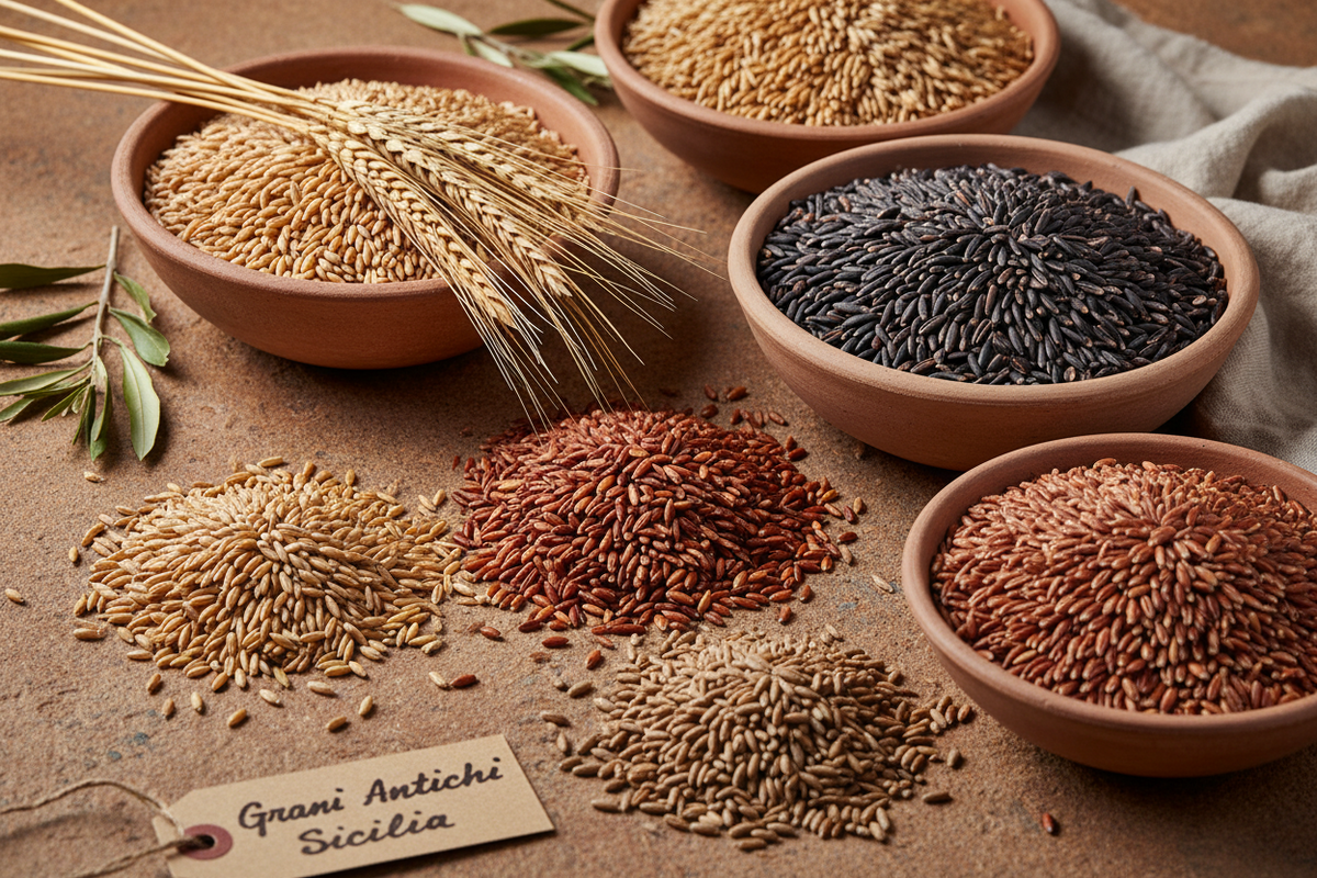 Grani Antichi Siciliani - Farine e chicchi -