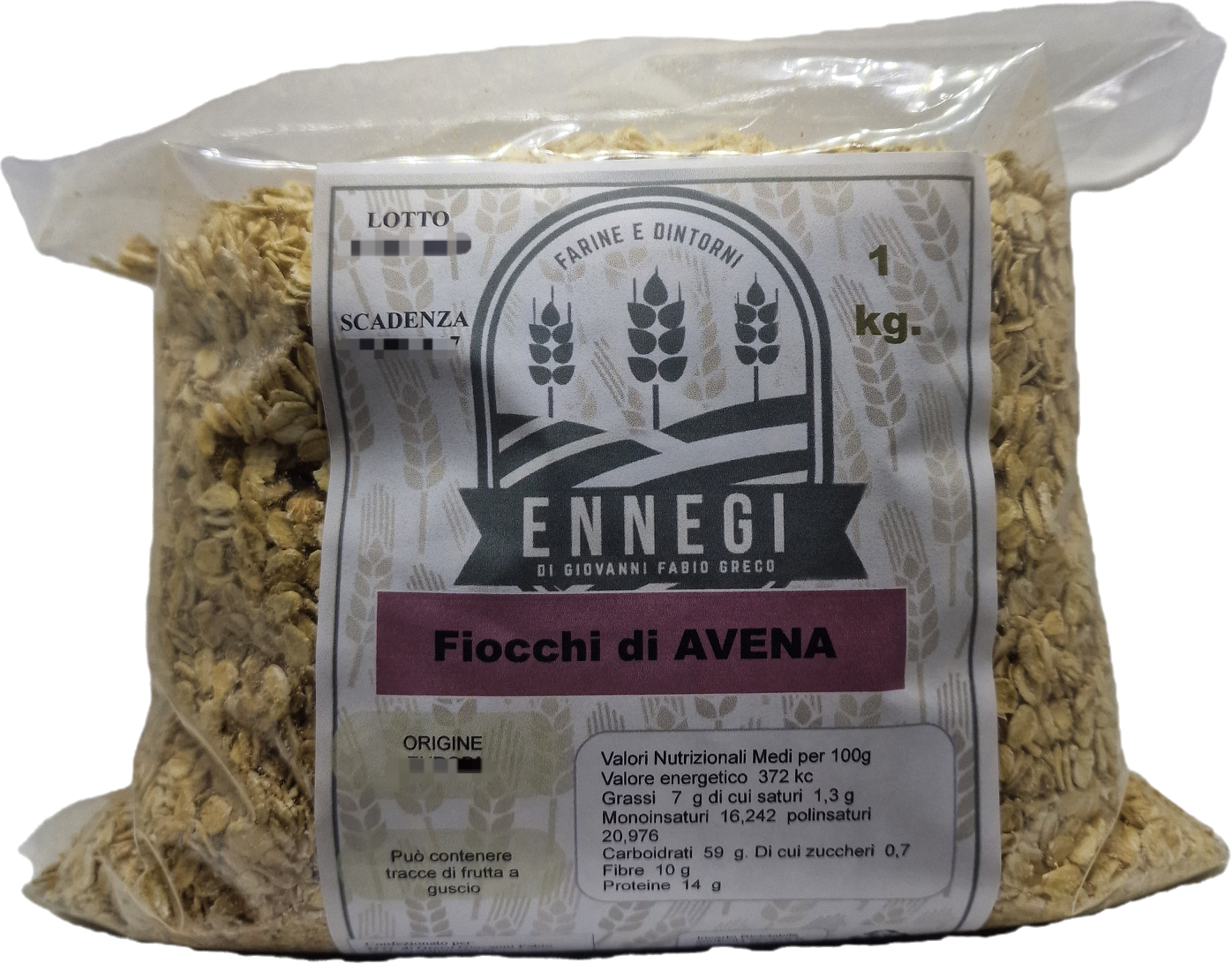 Fiocchi di Avena da 1kg.